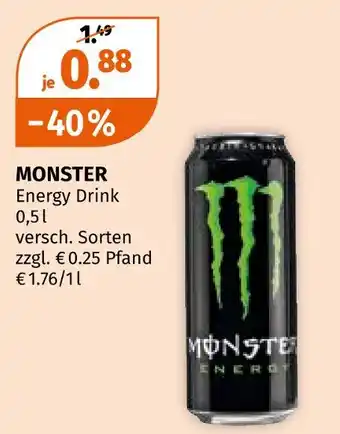Müller Monster energy drink Angebot