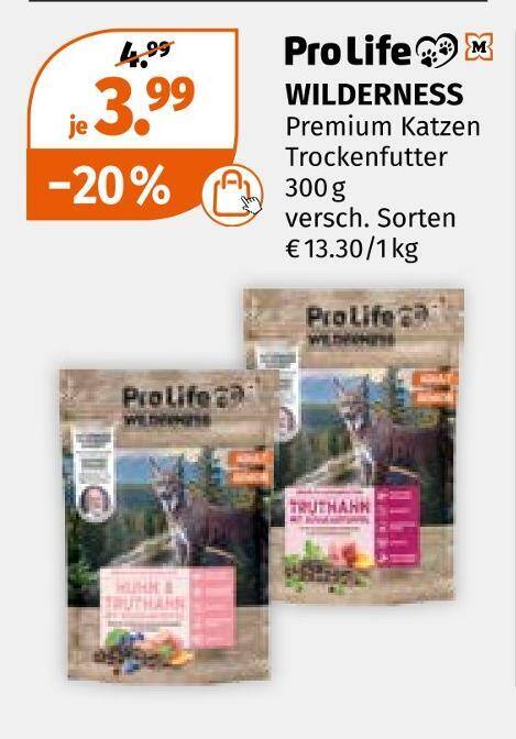 Prolife wilderness premium katzen trockenfutter Angebot bei Mller