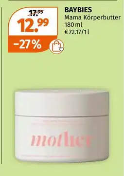 Müller Baybies mama körperbutter Angebot