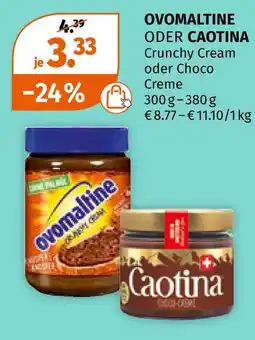 Müller Ovomaltine oder caotina Angebot