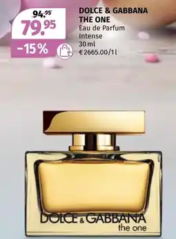 Müller Dolce & gabbana the one eau de parfum intense Angebot