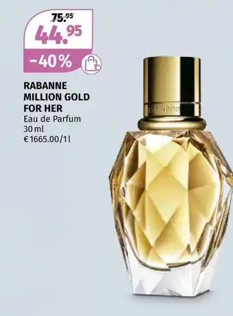 Müller Rabanne million gold for her Angebot