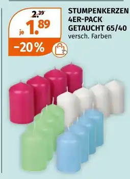 Müller Stumpenkerzen 4er-pack Angebot
