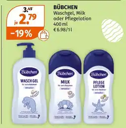 Müller Bübchen waschgel, milk oder pflegelotion Angebot