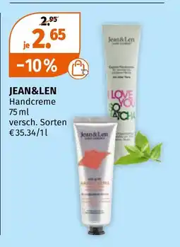 Müller Jean&len handcreme Angebot