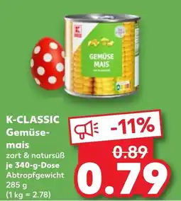 Kaufland K-CLASSIC Gemüse mais Angebot