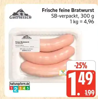 Marktkauf Gutfleisch frische feine bratwurst Angebot
