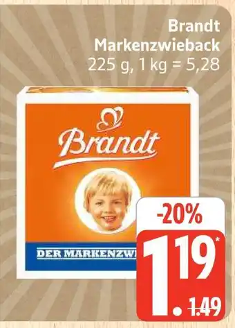 Marktkauf Brandt markenzwieback Angebot