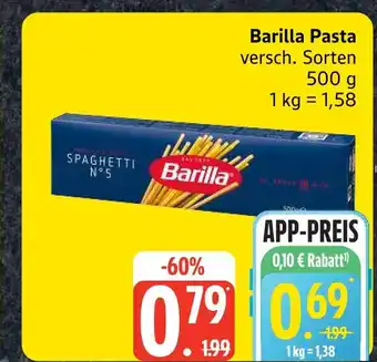 Edeka Barilla pasta Angebot