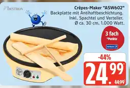 Marktkauf Bestron crêpes-maker asw602 Angebot