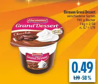 diska Ehrmann grand dessert chocolate Angebot