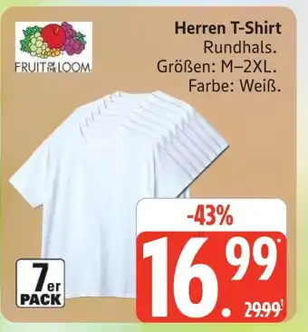 Marktkauf Fruit of the loom herren t-shirt Angebot
