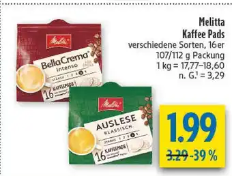 diska Melitta bellacrema intenso Angebot