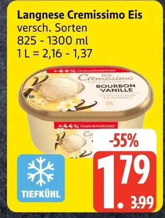 Edeka Langnese cremissimo eis Angebot