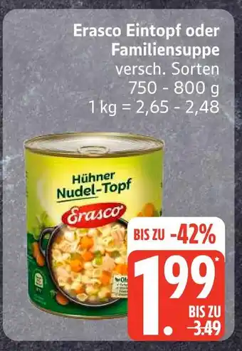 Edeka Erasco eintopf oder familiensuppe Angebot