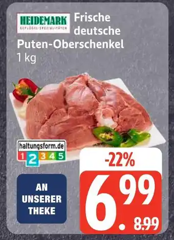 Edeka Heidemark frische deutsche puten-oberschenkel Angebot