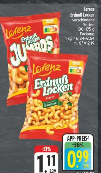 E-Center Lorenz erdnuß locken Angebot