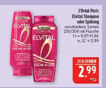 Marktkauf L'oréal paris elvital shampoo Angebot