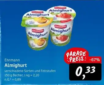 KONSUM Ehrmann almighurt Angebot