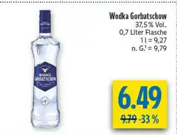diska Wodka gorbatschow wodka gorbatschow Angebot