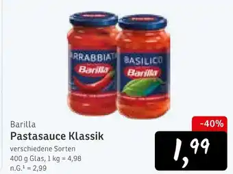 KONSUM Barilla pastasauce klassik Angebot