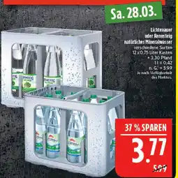 Marktkauf Lichtenauer oder rennsteig natürliches mineralwasser Angebot