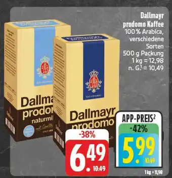 Edeka Dallmayr prodomo kaffee Angebot
