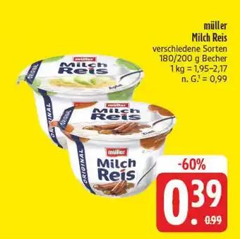 Edeka Müller milch reis Angebot