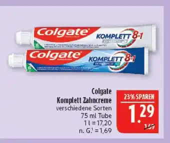 Marktkauf Colgate komplett zahncreme Angebot