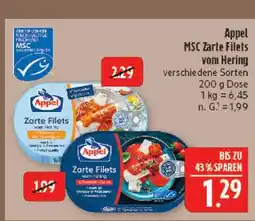 Marktkauf Appel msc zarte filets von hering Angebot