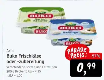 KONSUM Arla buko frischkäse Angebot
