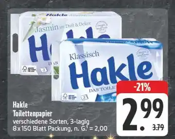Edeka Hakle toilettenpapier Angebot