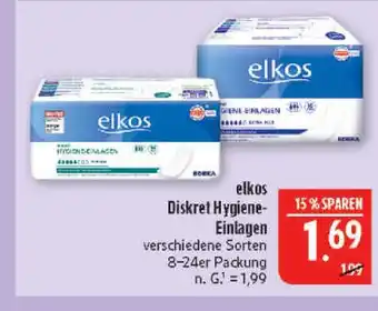 Marktkauf Elkos diskret hygiene-einlagen Angebot