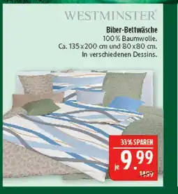 Marktkauf Westminster biber-bettwäsche Angebot