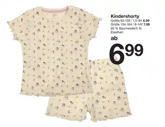 Zeeman Kindershorty Angebot