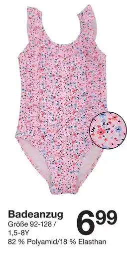 Zeeman Badeanzug Angebot