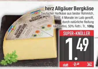 Edeka herz Allgäuer Bergkäse Angebot