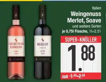 Edeka Weingenuss Merlot, Soave Angebot