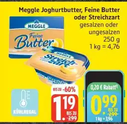 Edeka Meggle Joghurtbutter Feine Butter oder Streichzart Angebot