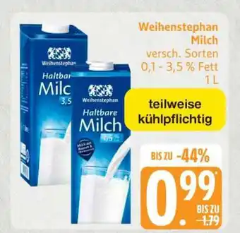 Edeka Weihenstephan Milch Angebot