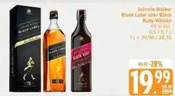 Edeka JOHNNIE WALKER Black Label oder Black Ruby Whisky Angebot