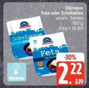 Edeka Olympus Feta oder Schafskäse Angebot