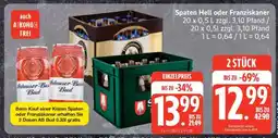 Edeka Spaten Hell oder Franziskaner Angebot