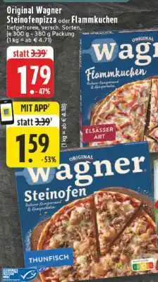 Edeka Original Wagner Steinofenpizza oder Flammkuchen Angebot