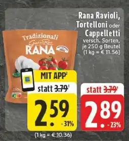 Edeka Rana Ravioli, Tortelloni oder Cappelletti Angebot