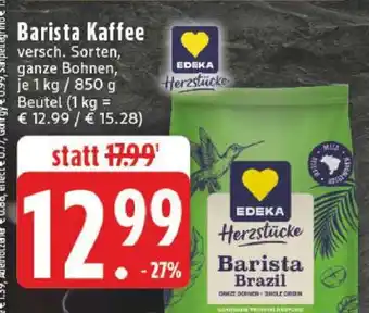 Edeka Barista Kaffee Angebot