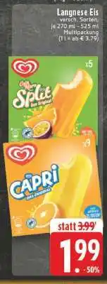 Edeka Langnese Eis Angebot