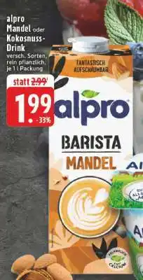 Edeka ALPRO Mandel- oder Kokosnuss-drink Angebot