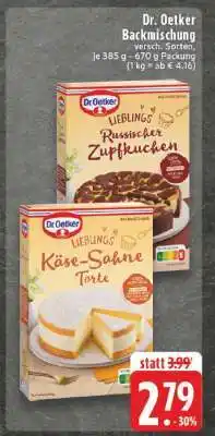 Edeka Dr. Oetker Backmischung Angebot