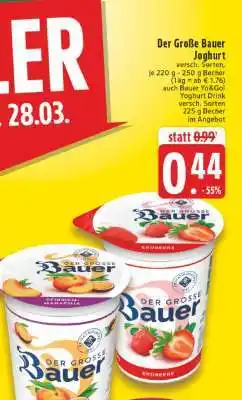 Edeka Der Große Bauer Joghurt Angebot